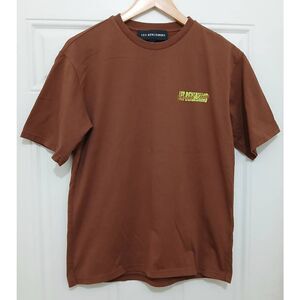 Les Benjamins world tour mens small rustic brown crewneck tshirt